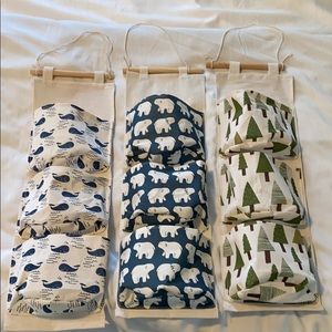 Fabric hanging bins